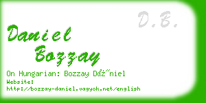 daniel bozzay business card